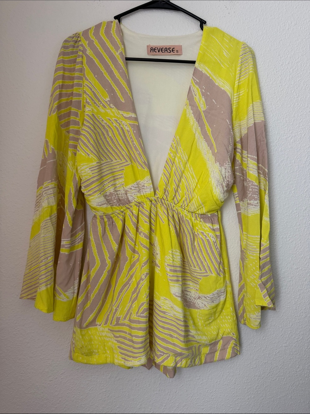 Reverse Deep V Romper Small